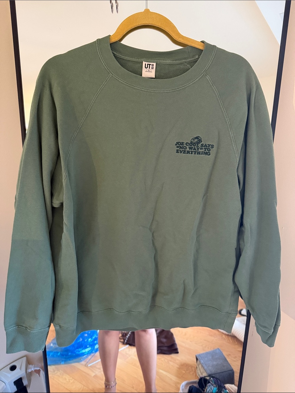 Men’s Sage Green Peanuts Crewneck Sweatshirt
